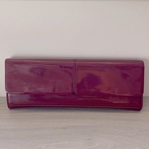 ALFANI Red Patent Leather Clutch